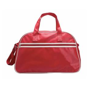 Quality Foldaway Reusable Travel PVC Weekend Duffle Bag Womens Red Color wholesale