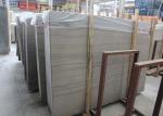 Grey Wooden Vein Natural Marble Tile Flat Edge Indoor / Outdoor Suit