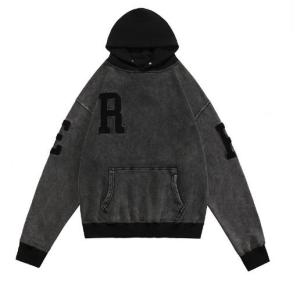 Quality Clothing Manufacturers For Small Orders Vintage Washed With Towel Embroidered Hooded Sweater Unisex wholesale