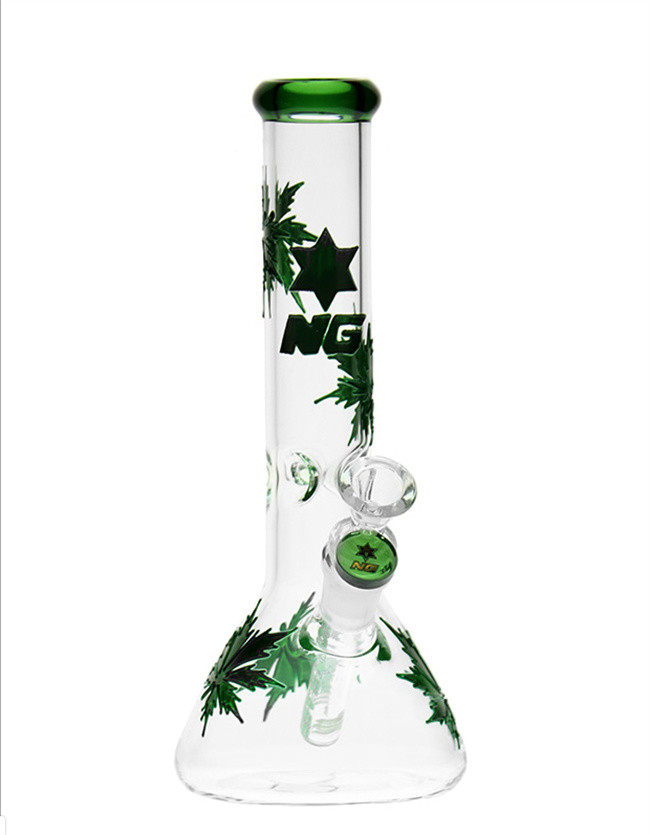 OEM Available 15 Inch 5mm Borosilicate Glass Bongs Shisha Beaker