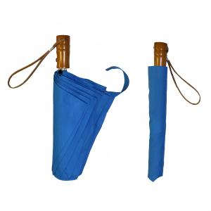 Quality Metal Frame 2 Folding 23 Inch Wooden Handle Customizable Umbrella wholesale