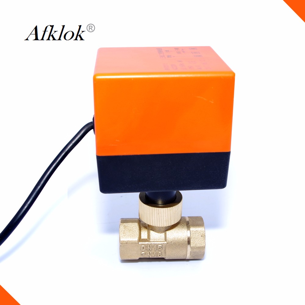 DN25 Pneumatic Flow Control Valve Brass Material Electric Medium Temp Durable