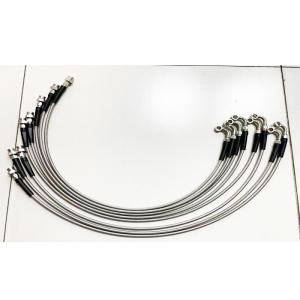 Quality PVC / PU Cover Motorcycle Brake Hose Fittings FMVSS 106 Brake Hose Components wholesale