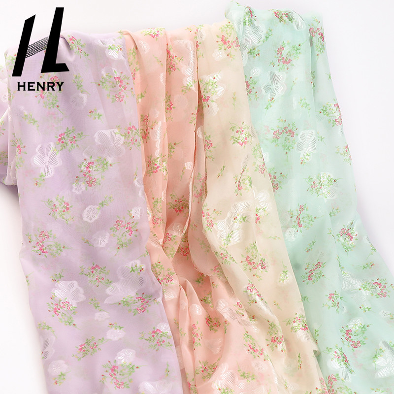 Woven Soft Tulle Fabric Chiffon Printing For Dress Garments