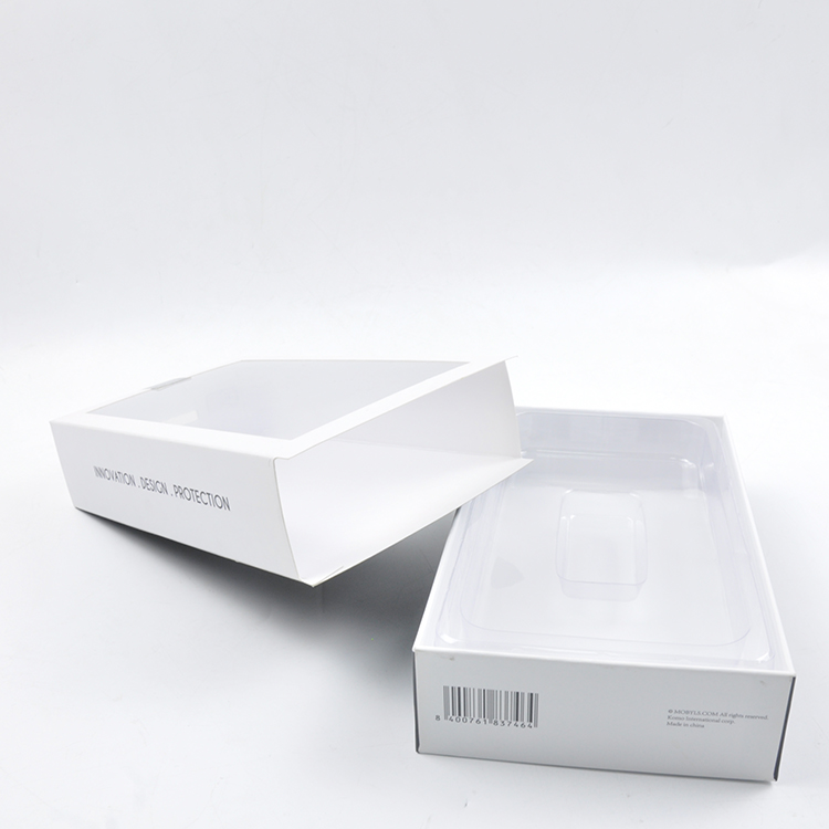 Phone Case Window Box Packaging with Plastic Blister Spot Uv Printing Luxury