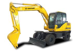 Quality Highway Construction Soil Moving Equipment 8 Ton Mobile Excavator Wheel Excavator wholesale
