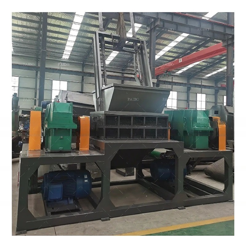 Waste Metal Shredding Machine Metal Crusher Double Shaft Shredder For Recycling Brass/Copper/Aluminum Materials