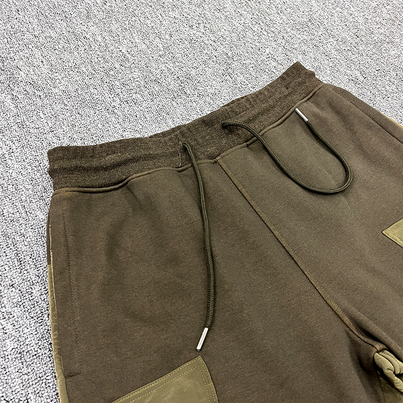 OEM Custom Cargo Pants Color Blocked Causal Winter Fleece Warm Sweatpants Outdoor Work Wear Leggings Cargo Pants Manufacturers