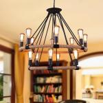 Loft Rattan pendant light For Kitchen Bedroom Dining room Lighting Fixtures (WH