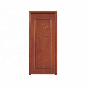 Quality Natural Veneer Solid Wood Oak Door 210cm Height Pvc Flush Door For Bathroom wholesale