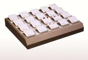 Quality Leather Pendant Jewelry Storage Trays Heat Transfer Imprinting For Jewellery Counter wholesale