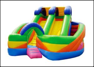 Quality Inflatable Cartoon Rainbow Item Slide Kids Bed Bunk Slide For Amusement Game wholesale