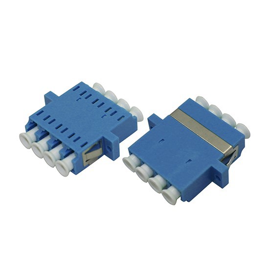 FTTH Fiber LC Coupler , SM MM LC Quad Adapter For CATV / FTTX