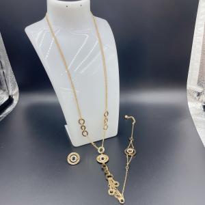 Quality 2024 New Waterproof Trendy Stainless Steel Jewelry Sets , 18K Gold ,Luxury Gift, Wholesale wholesale