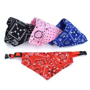 Quality Double Layer Dog Neck Scarf Holiday Dog Bandanas Fashion Style wholesale