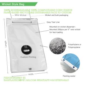 Quality Biodegradable Bread Wicket Bag Print You Own Logo Pla Packaging corn starch Bags Customization Manufacture wholesale