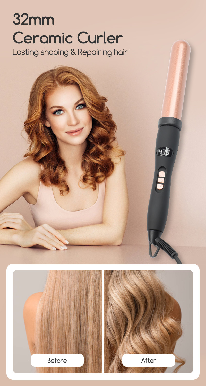 Salon Equipment Electric Curling Iron , Popular Professional Hair Curler