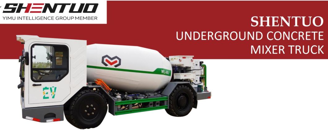 Wl4bj Explosion Proof Underground Coal Mine Equipment Battery Driven Concrete Mixing Truck