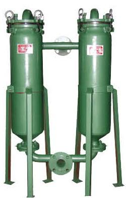 Industrial Bags Duplex Pressure Filters Pressure 0.4MPA Used Extile Chemicals ,