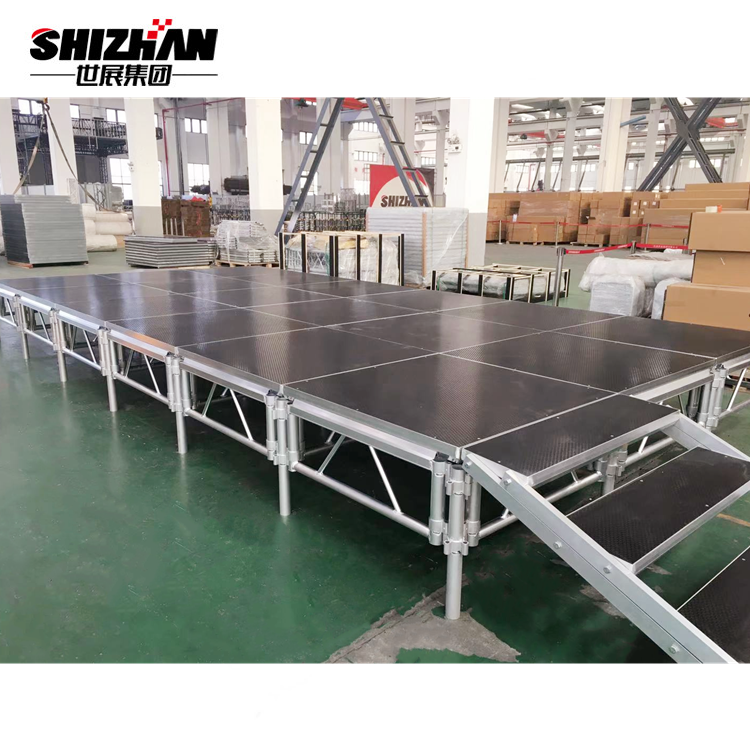 Music Stage Platform Adjustable Legs Outdoor Aluminum Stage Frame