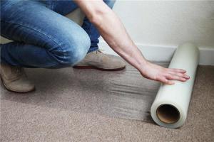 Quality HNHN Puncture Resistance 0.1mm Carpet Protection Film For Damage Prevention wholesale