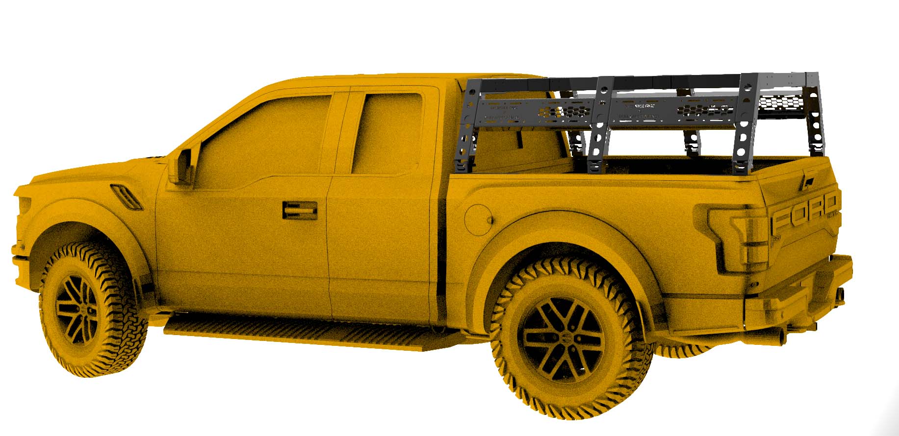 High- Universal Truck Bed Rack for 4x4 Roll Bars Universal Roll Bar for Jeep Wrangler