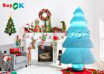 Nylon Cloth Led Light Inflatable Christmas Tree Ornament