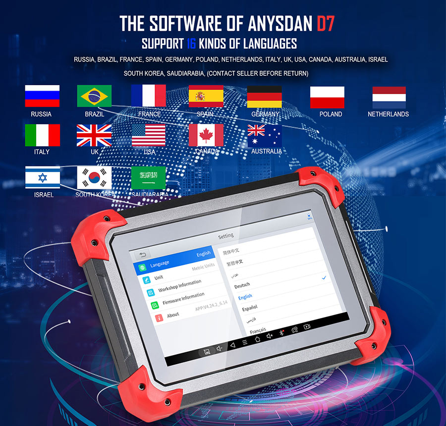 XTOOL D7 Automotive Diagnostic Tool Support OE-Level Full Diagnosis with 36+ Services IMMO/Key Programmin