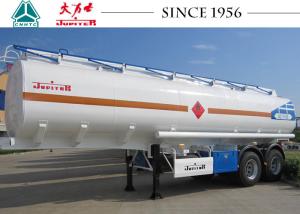 Quality 24000 Liters Fuel Transport Trucks , Two Axle Trailer With Spring Suspension wholesale
