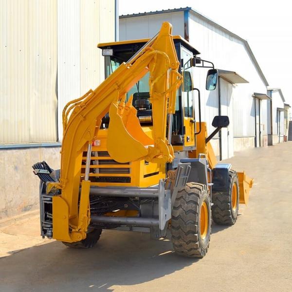CHAOSHUN Hydraulic Cylinder Mini Wheel Backhoe Loader With BOXINHUASHENG