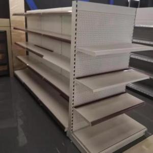 Quality Customized Supermarket Shelf Display , Supermarket Shelf Rack Double Sided wholesale