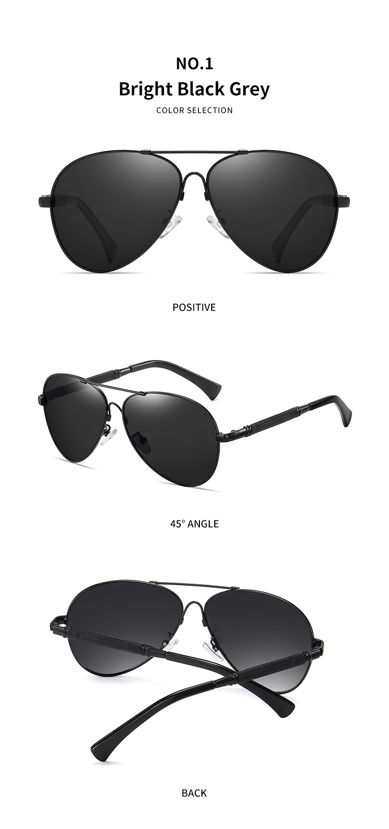 Men Women Metal Aviator Sunglasses Super Elastic Memory Metal