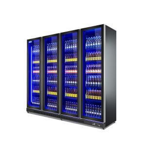 Quality Commercial Vertical Beer Bottle Display Cooler With 4 Glass Door wholesale