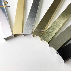 Quality Decorative U Channel Strip , Tile Border Trim For Wall 20×10×2500mm wholesale