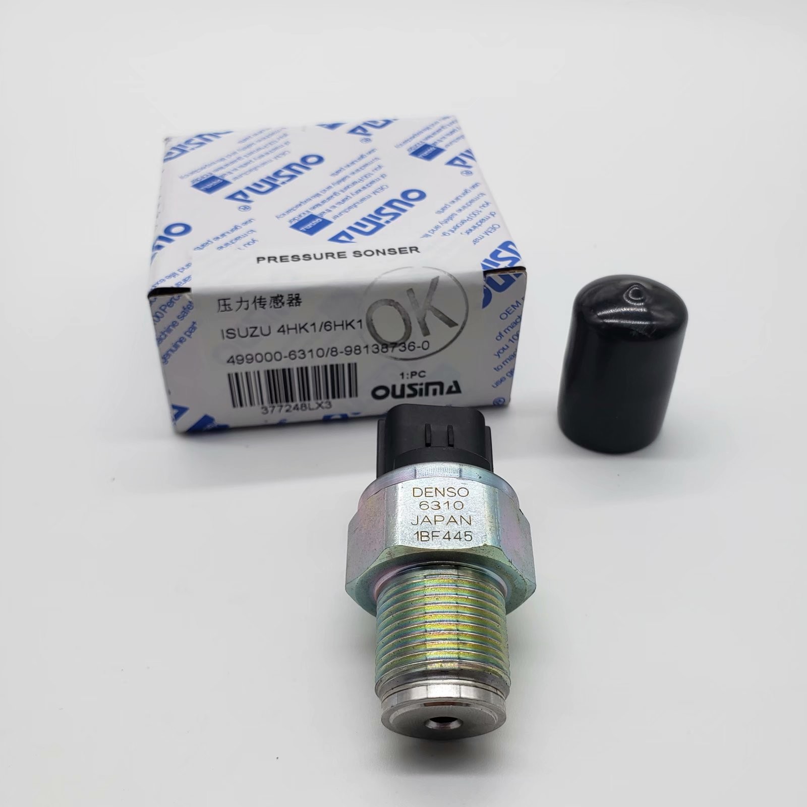 OUSIMSA 499000-6310 8-98138736-0 Engine Parts Common Rail Pressure Sensor For ISUZU 4HK1 6HK1