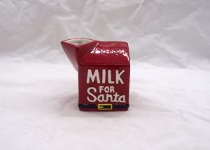 Quality Red Color Christmas Ceramic Cups , Santa Claus 3D Coffee Mug For Holiday Decoration wholesale
