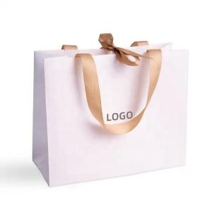 Quality Industrial CMYK 4 Color Offset Printing Paper Bag For Shoes Clothing With Custom Logo wholesale