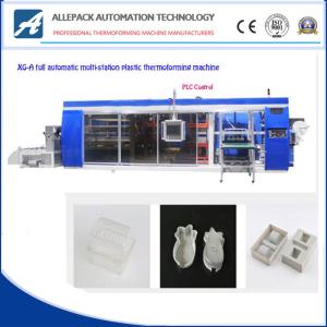 Quality 2.0mm Multi Station Plastic Thermoforming Machine SIEMENS PLC Control wholesale
