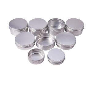 Quality Screw Cap Empty Aluminum Cream Jar 15ml - 100ml Customized Capacity wholesale
