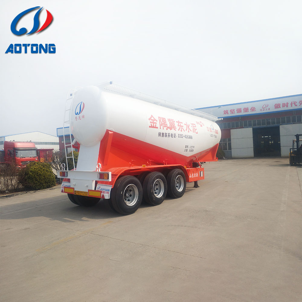 30-60T Max Payload Cement Trailer 2 Axle Bulk Cement Tank Powder Tanker High Capacity