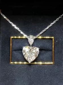 Quality Heart Shape Lab Grown Diamond Pendants Lab Engineered Diamonds Jewelry wholesale