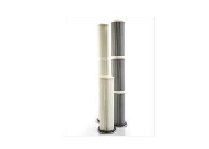 Quality 5um,0.5um,2um,0.2umWide Pleat Spacing Loaded Pleated Filter Cartridge Flange Steel Top wholesale