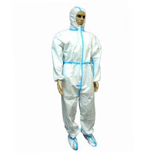 Quality Durable Disposable PPE Coveralls Suit With Elastic Wrist / Ankle / Waist wholesale