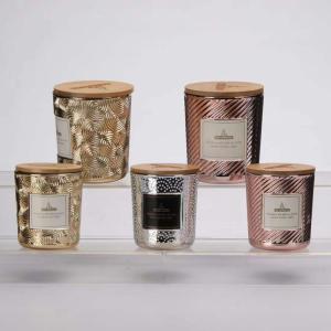 Quality Spray Gold Votive Glass Candle Holder With Mercury Finish wholesale