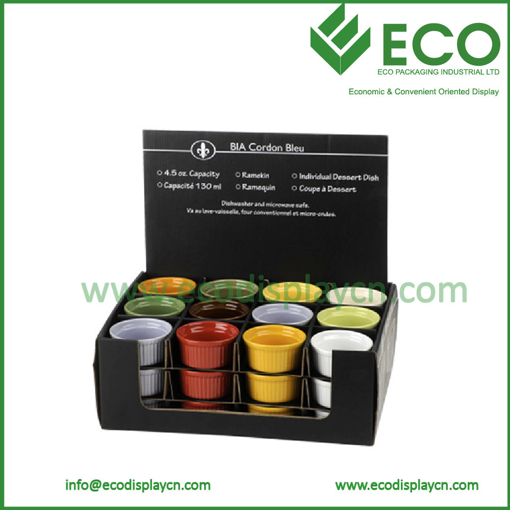 Retail Advertising POP Custom Printed Corrugated Paper Counter Top Display Box