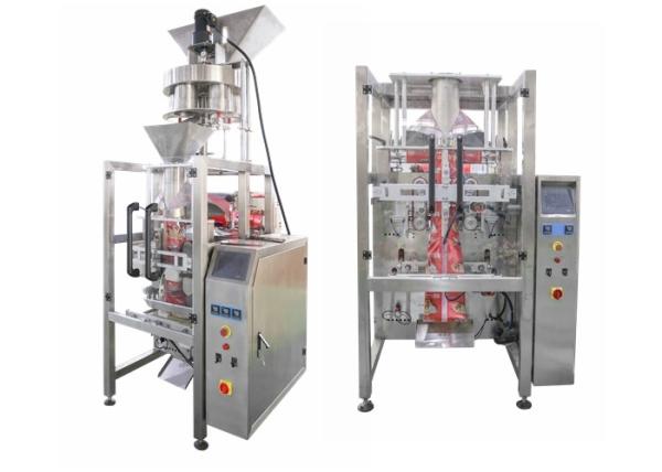 Stainless Steel Small Sachet Salt Filing Packing Machine / Granule Packaging