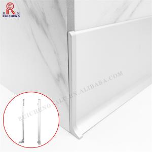 Quality Waterproof Skirting Aluminium Profile Electroplating Treatment 2.5m Length wholesale