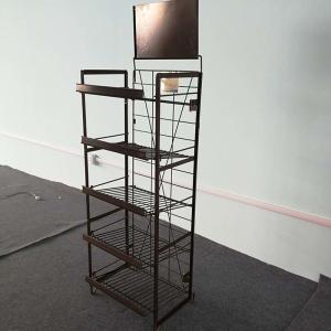 Quality Newspaper Shelf Display Rack L*W*H 458*397*1415 Size ISO9001 2000 Certification wholesale