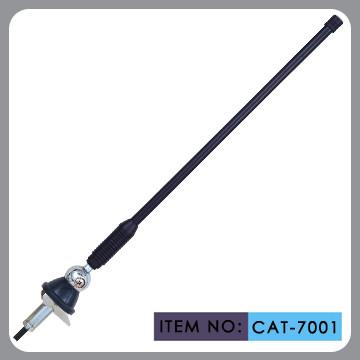 Black Spring Mast Vehicle Radio Antenna , Roof Mount Car Antenna 12.5" Mast