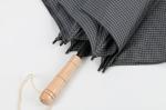 30 Inch Mens Black Golf Umbrella , Wooden Handle Long Shaft Golf Umbrella
